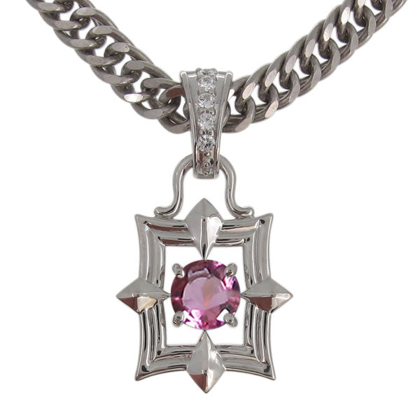 メンズ ペンダント 喜平チェーン スクエア 大粒 天然石 選べる誕生石 mens pendant necklace square diamond 四角 ネックレス K10 K18 PT900 SV925