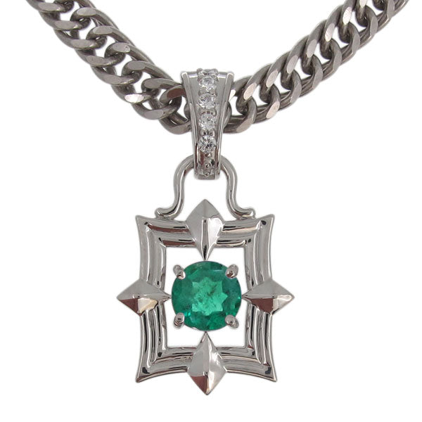 メンズ ペンダント 喜平チェーン スクエア 大粒 天然石 選べる誕生石 mens pendant necklace square diamond 四角 ネックレス K10 K18 PT900 SV925