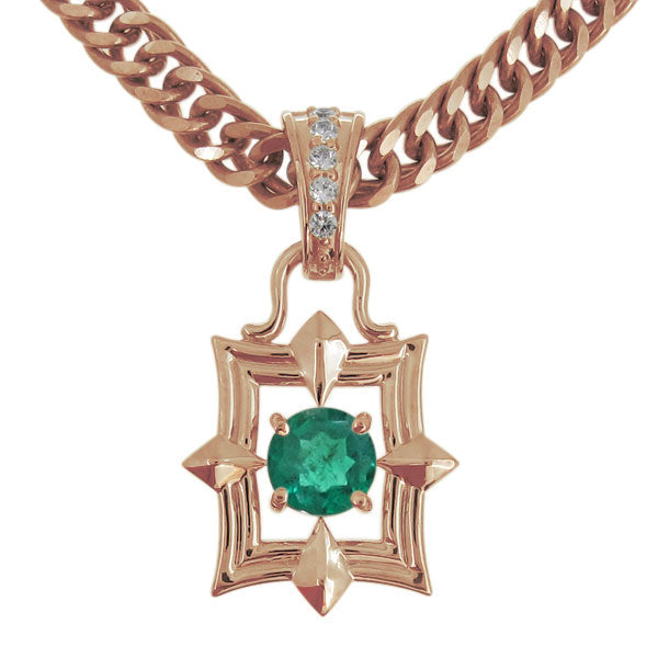 メンズ ペンダント 喜平チェーン スクエア 大粒 天然石 選べる誕生石 mens pendant necklace square diamond 四角 ネックレス K10 K18 PT900 SV925