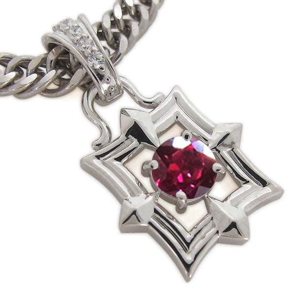 メンズ ペンダント 喜平チェーン スクエア 大粒 天然石 選べる誕生石 mens pendant necklace square diamond 四角 ネックレス K10 K18 PT900 SV925 