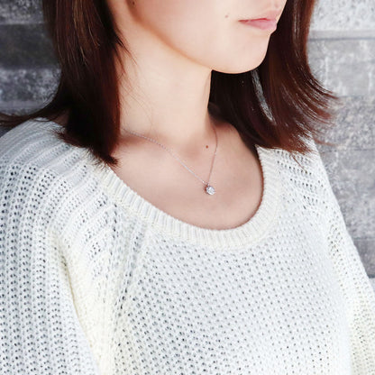 18k ネックレス レディース シンプル 一粒 誕生石 ペンダント 選べる誕生石 10金 18金 プラチナ シルバー