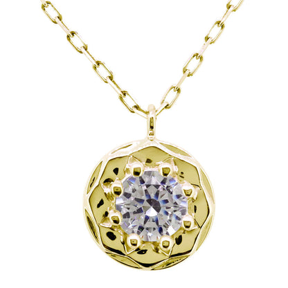 18k ネックレス レディース シンプル 一粒 誕生石 ペンダント 選べる誕生石 10金 18金 プラチナ シルバー(mh-0390-birth)