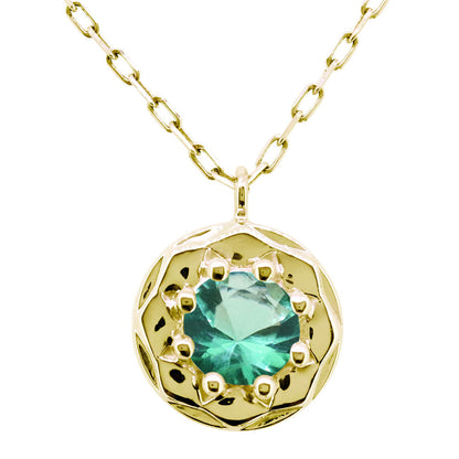 18k ネックレス レディース シンプル 一粒 誕生石 ペンダント 選べる誕生石 10金 18金 プラチナ シルバー(mh-0390-birth)