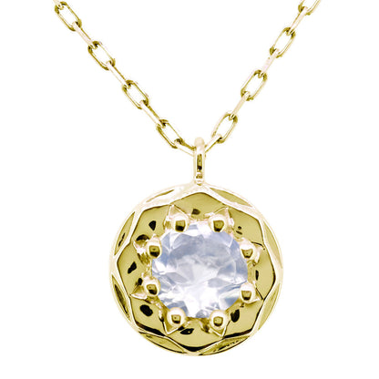 18k ネックレス レディース シンプル 一粒 誕生石 ペンダント 選べる誕生石 10金 18金 プラチナ シルバー(mh-0390-birth)