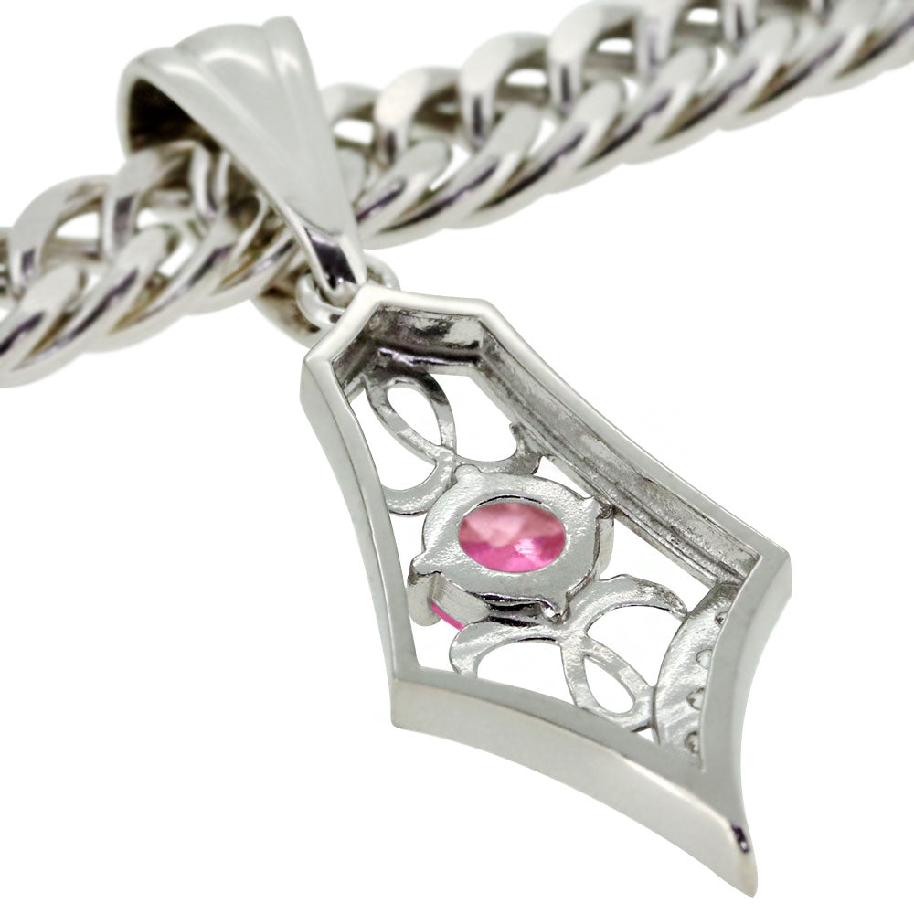 メンズ ペンダントトップ キヘイ 50g用 10金 18金 プラチナ シルバー 選べる誕生石 大粒 天然石 Pendant top Rhinestone 喜平 ペンダント ラインストーン ダイヤモンド