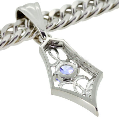 メンズ ペンダント キヘイ 50g用 10金 18金 プラチナ シルバー 選べる誕生石 大粒 天然石 Pendant Rhinestone 喜平チェーン ネックレス ラインストーン ダイヤモンド