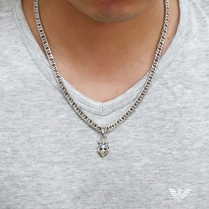 ペンダントトップ メンズ 喜平50g用 選べる誕生石 大粒 天然石 喜平 幅広 ペンダント Kihei Pendant top birthstone k10 k18 pt900 sv925