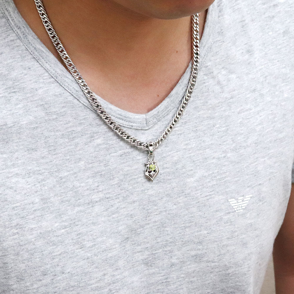 ペンダントトップ メンズ 喜平50g用 選べる誕生石 大粒 天然石 喜平 幅広 ペンダント Kihei Pendant top birthstone k10 k18 pt900 sv925