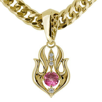 大粒 天然石 メンズ ペンダント 喜平50g用 キヘイ 選べる誕生石 mens pendant Necklace birthstone K10 K18 PT900 SV925 ネックレス 誕生石