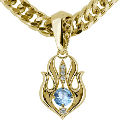 大粒 天然石 メンズ ペンダント 喜平50g用 キヘイ 選べる誕生石 mens pendant Necklace birthstone K10 K18 PT900 SV925 ネックレス 誕生石