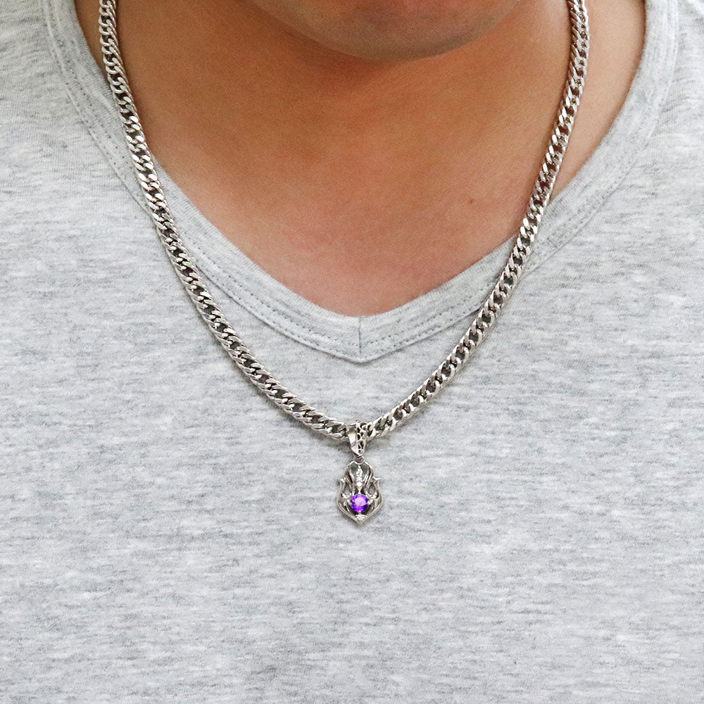 大粒 天然石 メンズ ペンダント 喜平50g用 キヘイ 選べる誕生石 mens pendant Necklace birthstone K10 K18 PT900 SV925 ネックレス 誕生石
