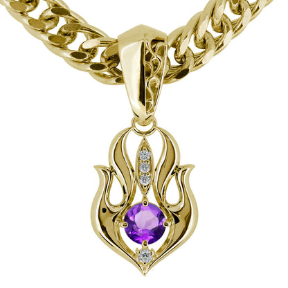 大粒 天然石 メンズ ペンダント 喜平50g用 キヘイ 選べる誕生石 mens pendant Necklace birthstone K10 K18 PT900 SV925 ネックレス 誕生石