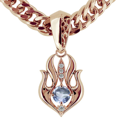 大粒 天然石 メンズ ペンダント 喜平50g用 キヘイ 選べる誕生石 mens pendant Necklace birthstone K10 K18 PT900 SV925 ネックレス 誕生石