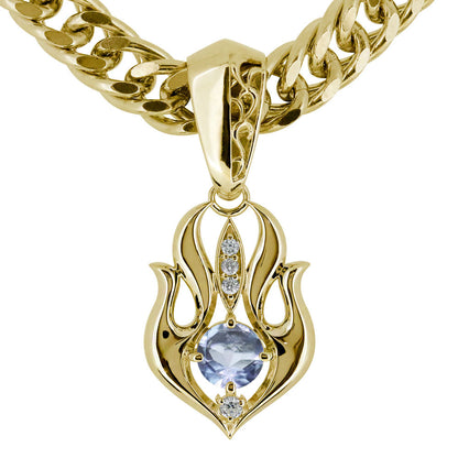 大粒 天然石 メンズ ペンダント 喜平50g用 キヘイ 選べる誕生石 mens pendant Necklace birthstone K10 K18 PT900 SV925 ネックレス 誕生石