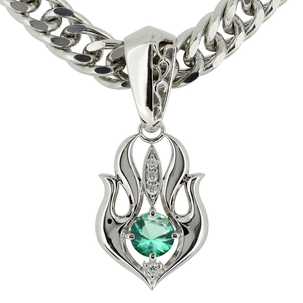 大粒 天然石 メンズ ペンダント 喜平50g用 キヘイ 選べる誕生石 mens pendant Necklace birthstone K10 K18 PT900 SV925 ネックレス 誕生石