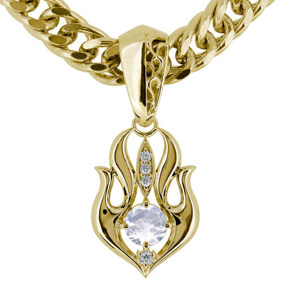 大粒 天然石 メンズ ペンダント 喜平50g用 キヘイ 選べる誕生石 mens pendant Necklace birthstone K10 K18 PT900 SV925 ネックレス 誕生石