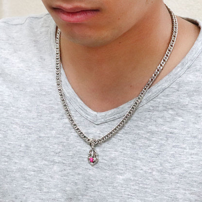 大粒 天然石 メンズ ペンダント 喜平50g用 キヘイ 選べる誕生石 mens pendant Necklace birthstone K10 K18 PT900 SV925 ネックレス 誕生石