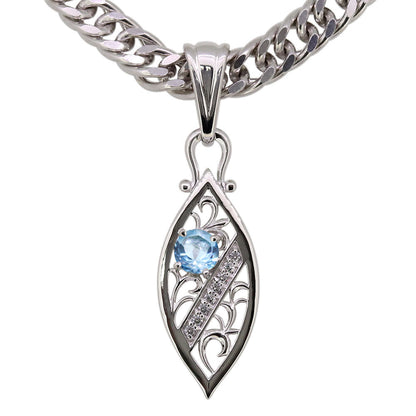 透かし アラベスク 喜平50g用 ペンダント メンズ 大粒 天然石 選べる誕生石 MENS PENDANT ネックレス ラインストーン ダイヤモンド 10金 18金 プラチナ シルバー
