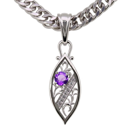 透かし アラベスク 喜平50g用 ペンダント メンズ 大粒 天然石 選べる誕生石 MENS PENDANT ネックレス ラインストーン ダイヤモンド 10金 18金 プラチナ シルバー