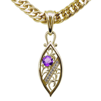 透かし アラベスク 喜平50g用 ペンダント メンズ 大粒 天然石 選べる誕生石 MENS PENDANT ネックレス ラインストーン ダイヤモンド 10金 18金 プラチナ シルバー