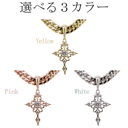 クロス 十字架 ペンダント メンズ 喜平100g用 選べる誕生石 ネックレス 大粒 天然石 mens pendant necklace croee birthstone K10 K18 PT900 SV925