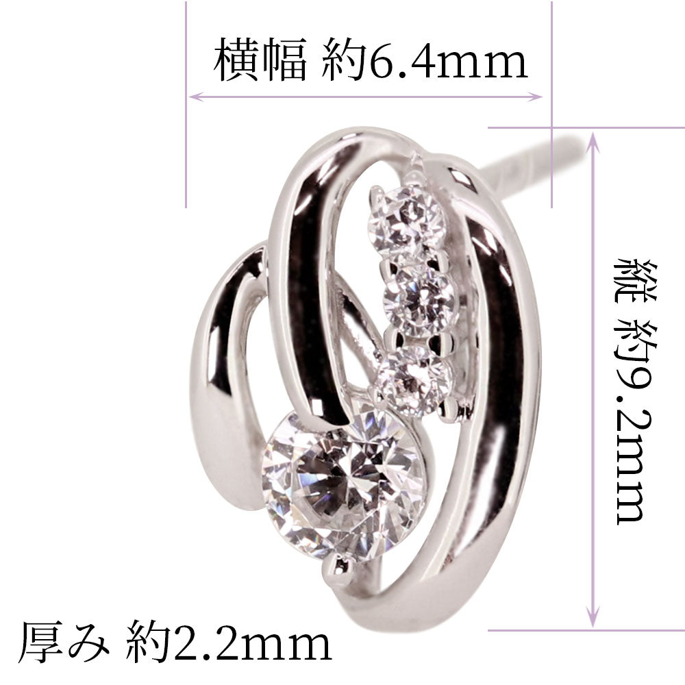 ピアス 小さめ レディース 選べる誕生石 ダブルライン 10k 18k pt900 sv 両耳 スタッドピアス 人気 女性 普段使い ダイヤモンド