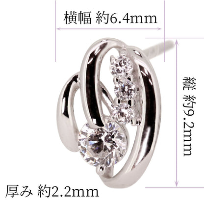 ピアス 小さめ レディース 選べる誕生石 ダブルライン 10k 18k pt900 sv 両耳 スタッドピアス 人気 女性 普段使い ダイヤモンド