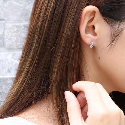 ピアス 小さめ レディース 選べる誕生石 ダブルライン 10k 18k pt900 sv 両耳 スタッドピアス 人気 女性 普段使い ダイヤモンド