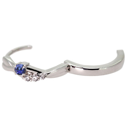 中折れ式 フープピアス レディース クロスライン 選べる誕生石 天然石 交差 X 両耳 Ladies Hoop Pierce Croee 10金 18金 プラチナ シルバー