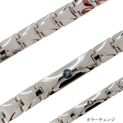 ウォッチベルト型 メンズ ブレスレット 選べる誕生石 10金 18金 プラチナ シルバー 天然石 ブレス 幅広 ベルト 地金 メンズブレスレット
