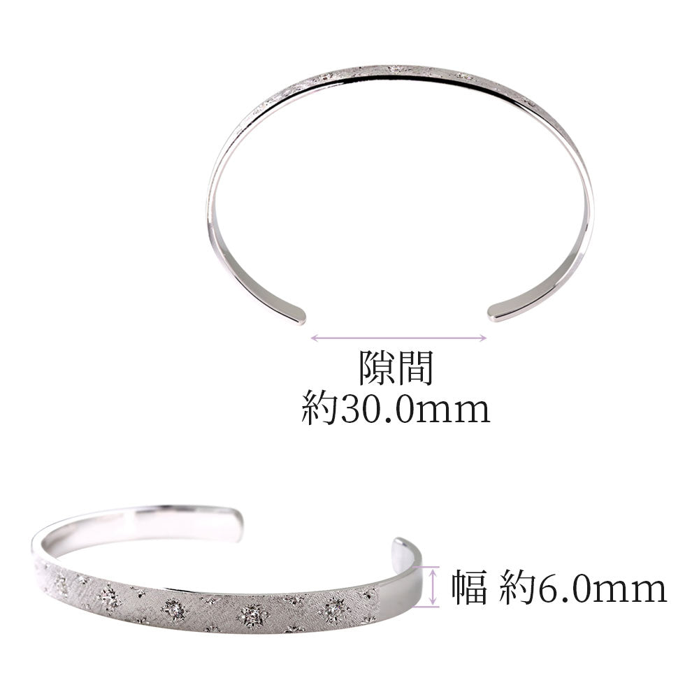 バングル メンズ  彫金 選べる誕生石 彫り留め 天然石 10金 18金 プラチナ シルバー ブレスレット 手彫り 地金 あらし ペア 