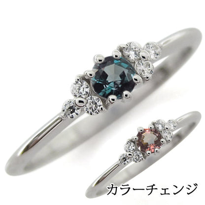 誕生石 ピンキーリング K18 シンプル 指輪  天然石 細身 華奢 レディース 10K 18K Pt900 ファランジ ピンキー リング 選べる誕生石 (品番 mr-0234)